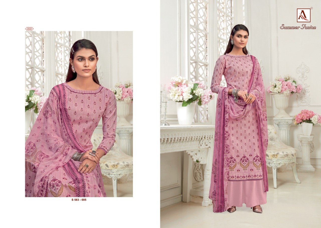 Alok Summer Fusion Pure Cotton Handloom Dress Material 2021