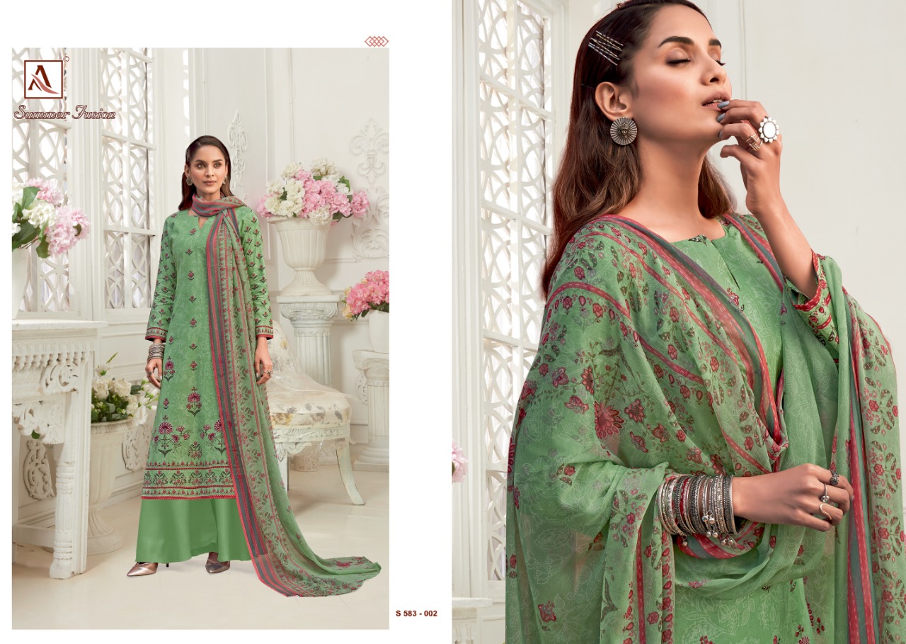 Alok Summer Fusion Pure Cotton Handloom Dress Material 2021