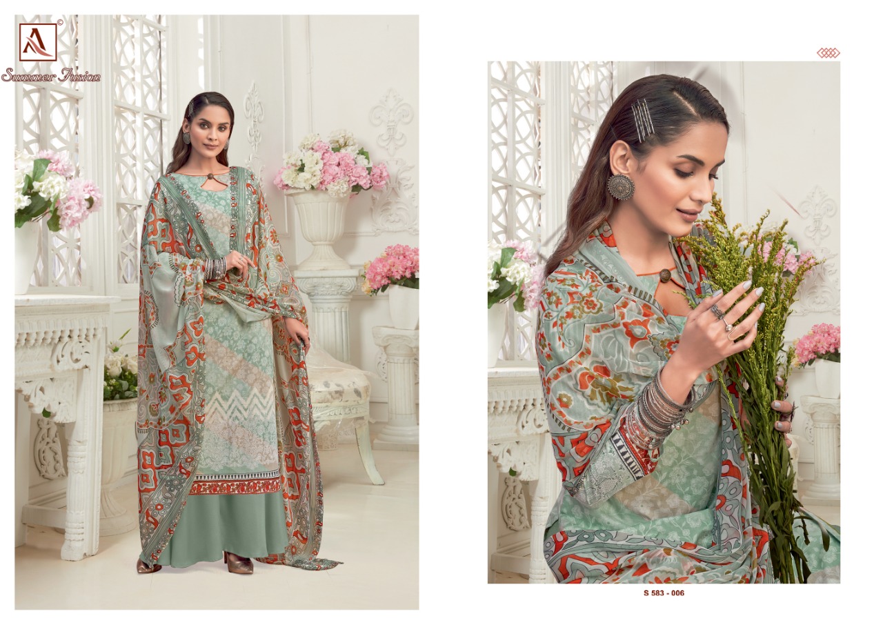 Alok Summer Fusion Pure Cotton Handloom Dress Material 2021