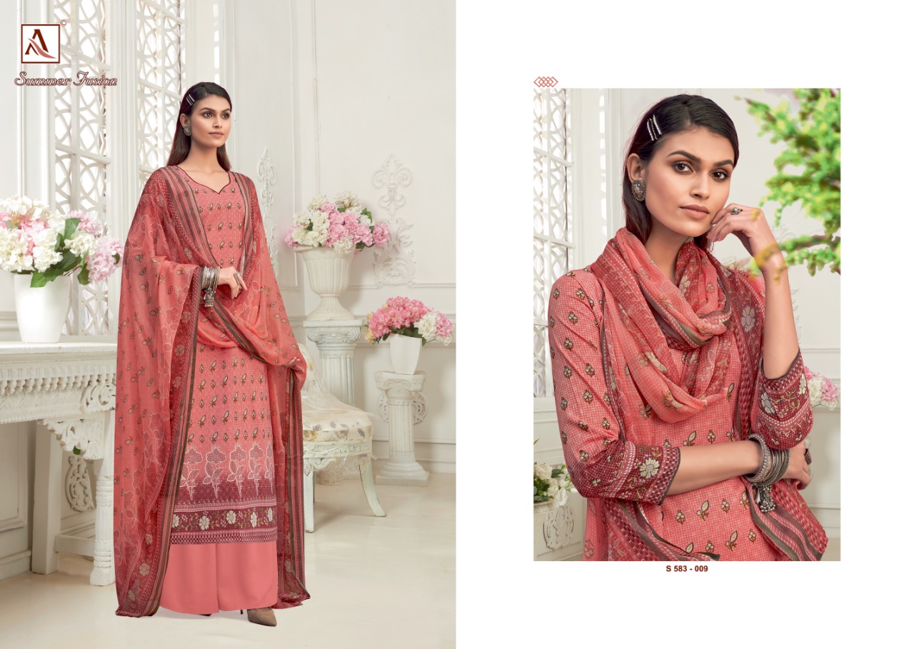Alok Summer Fusion Pure Cotton Handloom Dress Material 2021