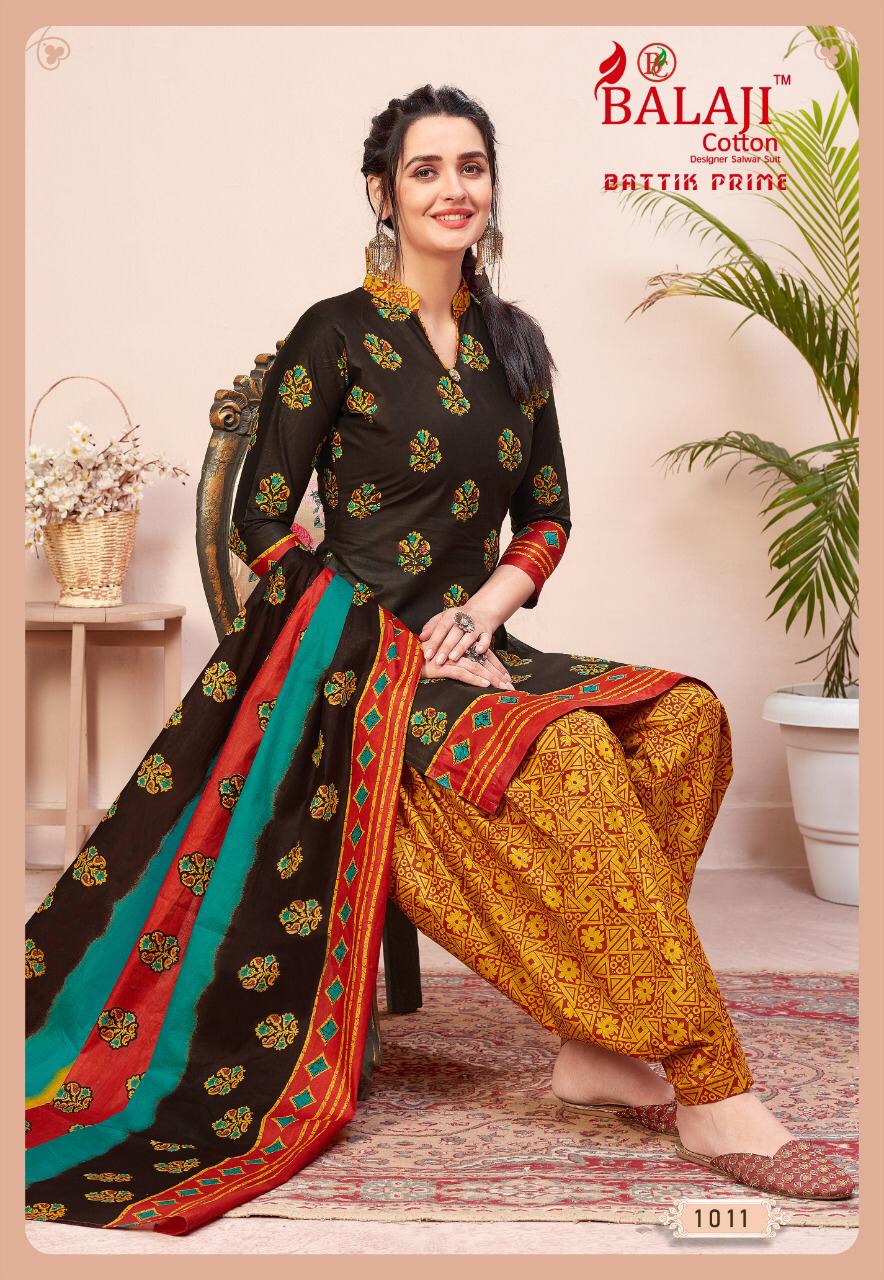 Balaji Presents Battik Prime Vol 1 Pure Printed Cotton Dress  Material