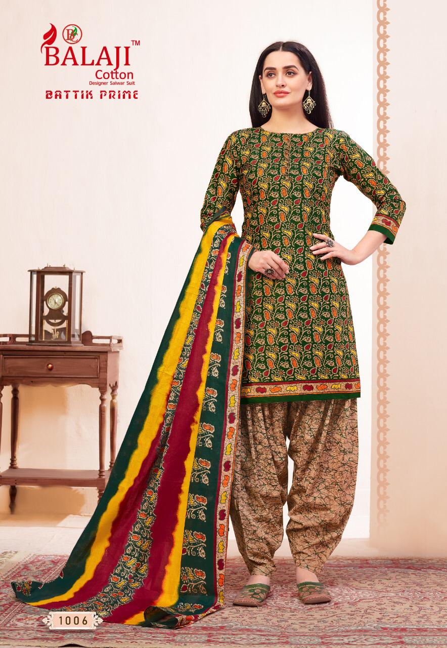 Balaji Presents Battik Prime Vol 1 Pure Printed Cotton Dress  Material