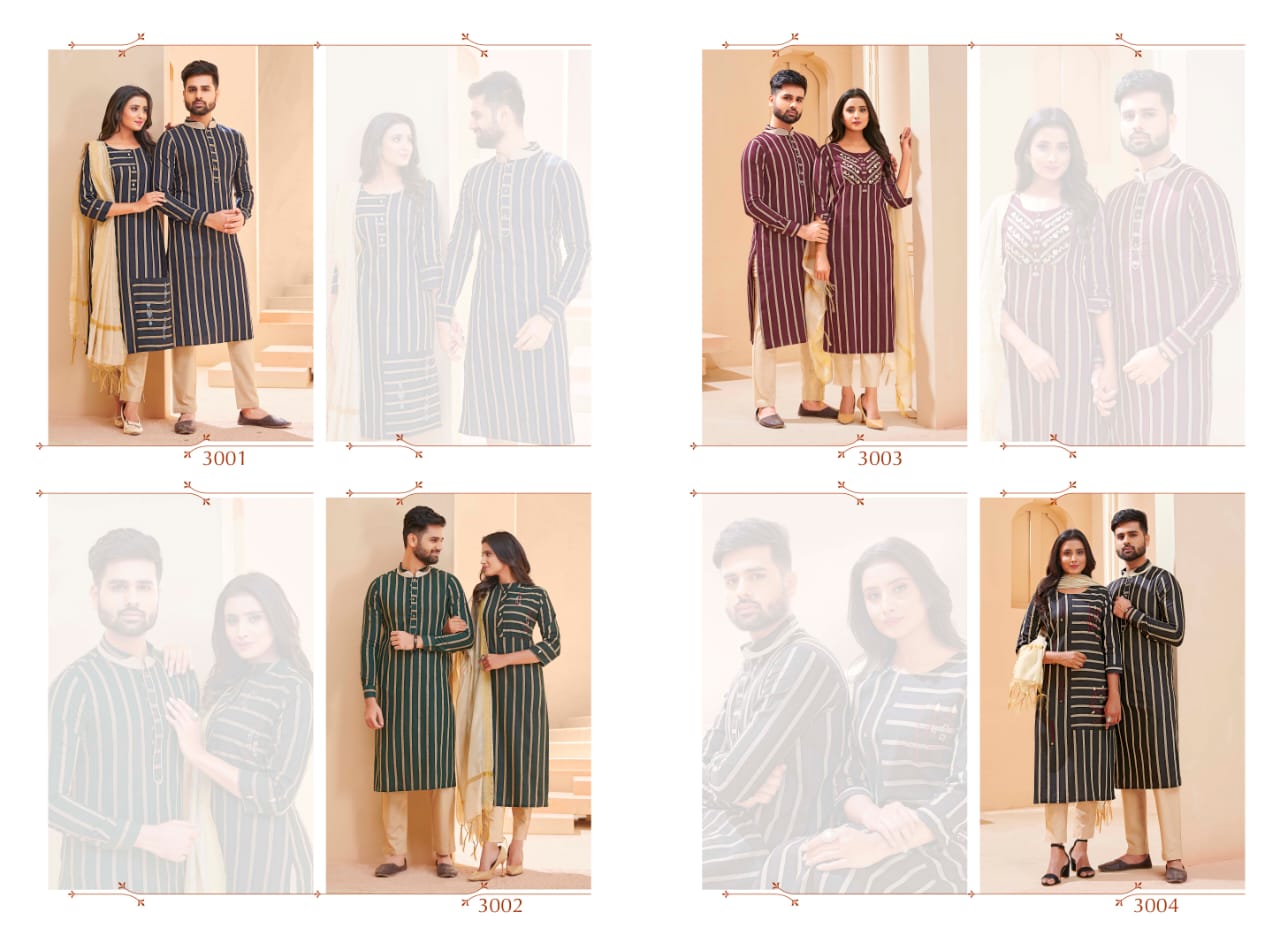 Royal Couple Vol 3 Latest Designer Combo Of Kurtas & Kurtis Online