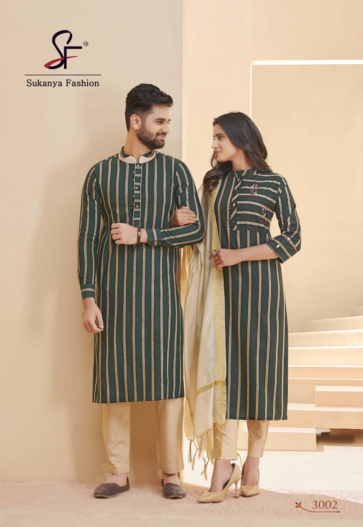 Punjabi Kurta and Kurti Couple Combofamily Combofor  Functionweddingmehendifestival Wear Couple Matching Set Indian Traditional  Wear - Etsy