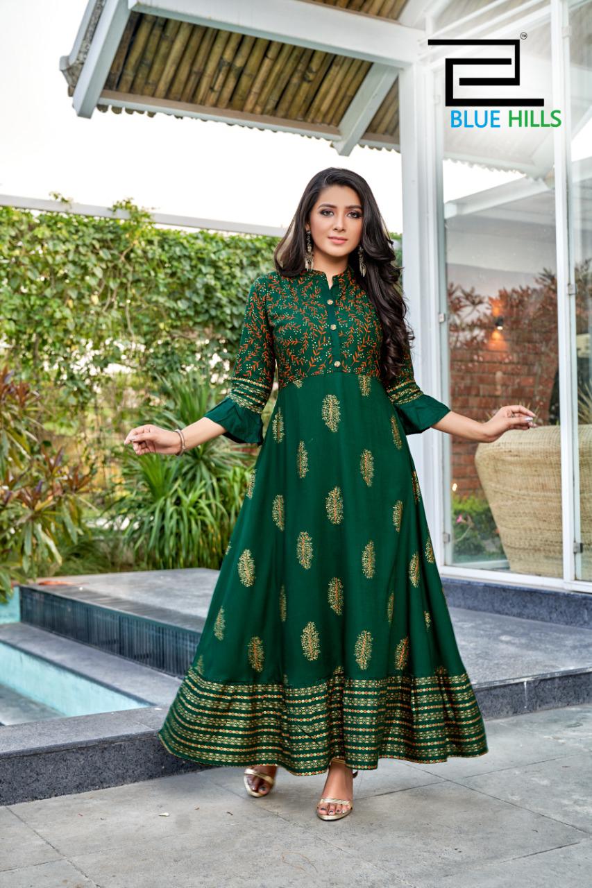 Blue Hills Leela Vol 2 Rayon Printed Kurtis Catalogue Manufacturer, India