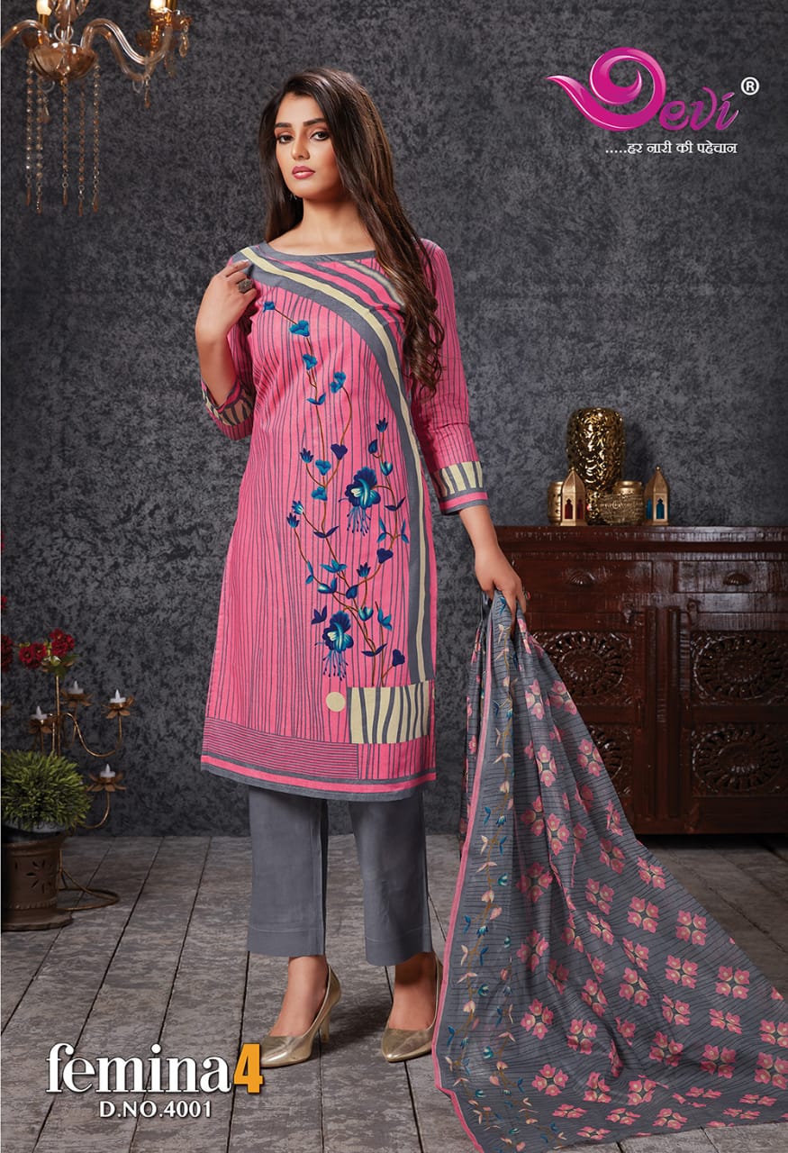 Devi Presents Femina Vol 4  Cotton Dress Material Online
