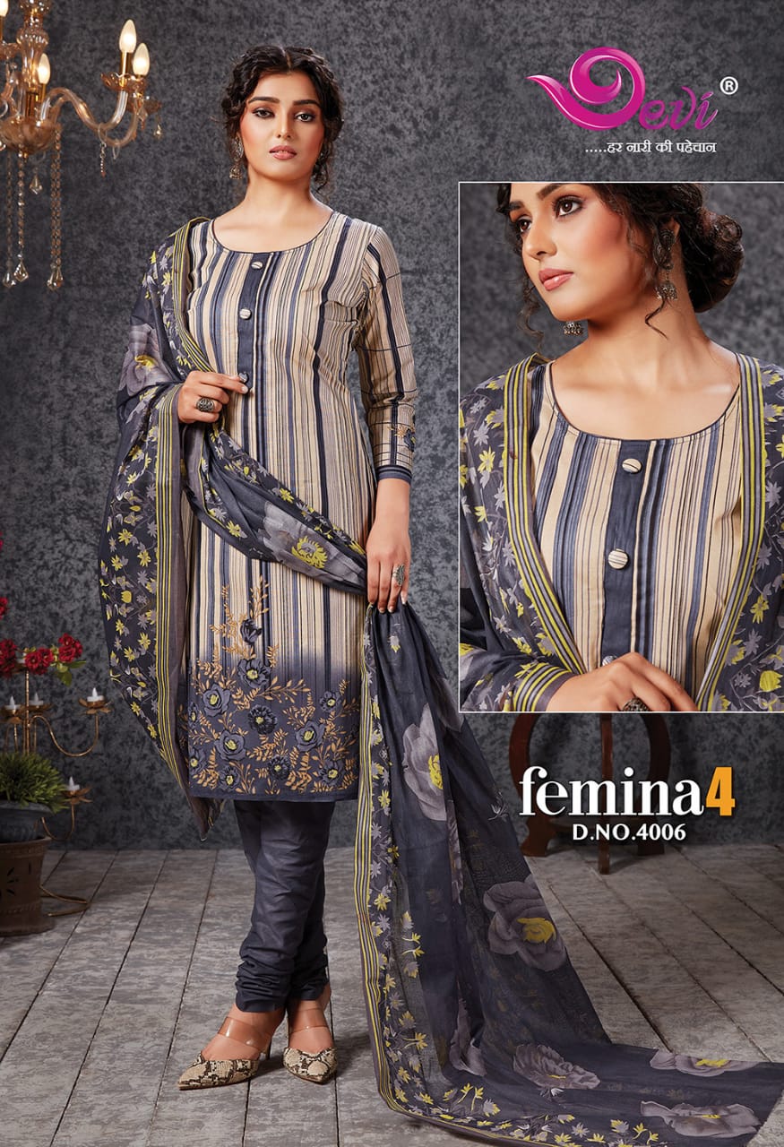 Devi Presents Femina Vol 4  Cotton Dress Material Online