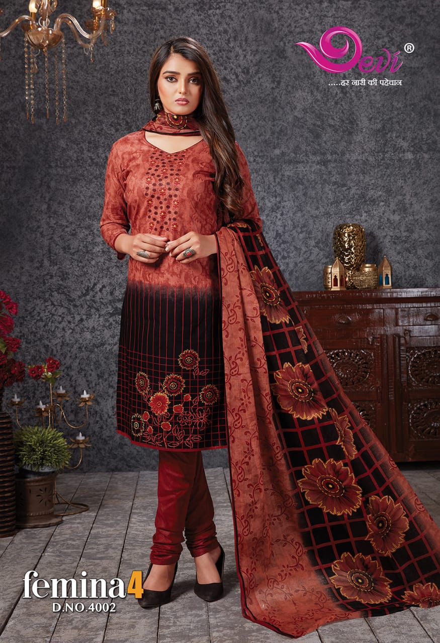 Devi Presents Femina Vol 4  Cotton Dress Material Online