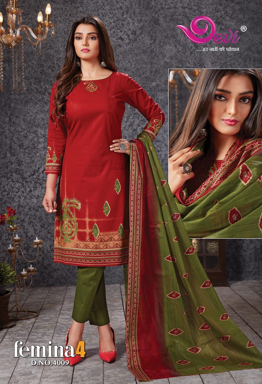 Devi Presents Femina Vol 4  Cotton Dress Material Online