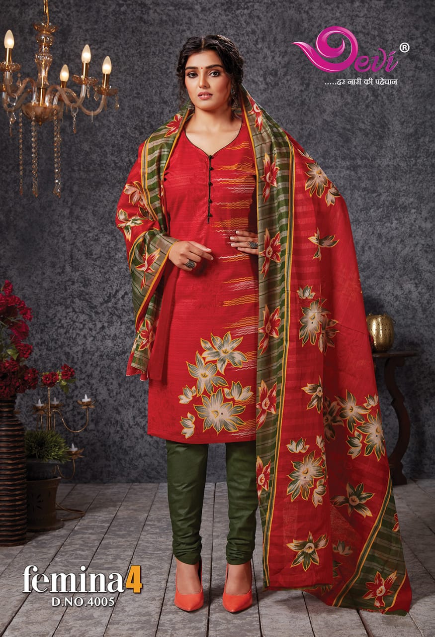 Devi Presents Femina Vol 4  Cotton Dress Material Online