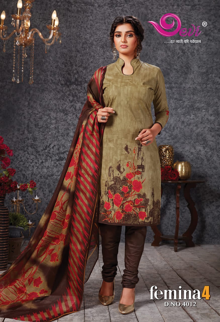 Devi Presents Femina Vol 4  Cotton Dress Material Online