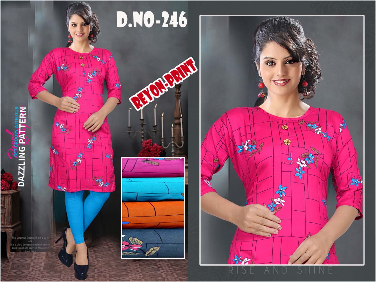 Fc Presents Colors Vol 8 Casual Wear Kurti Collection