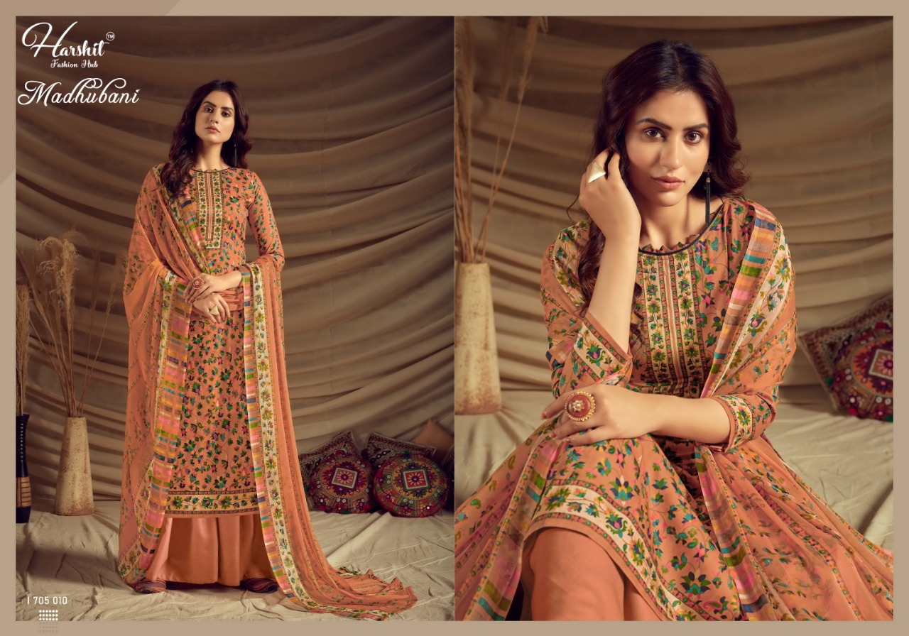 Harshit Madhubani Jam Cotton Suit Manufacturer From Surat