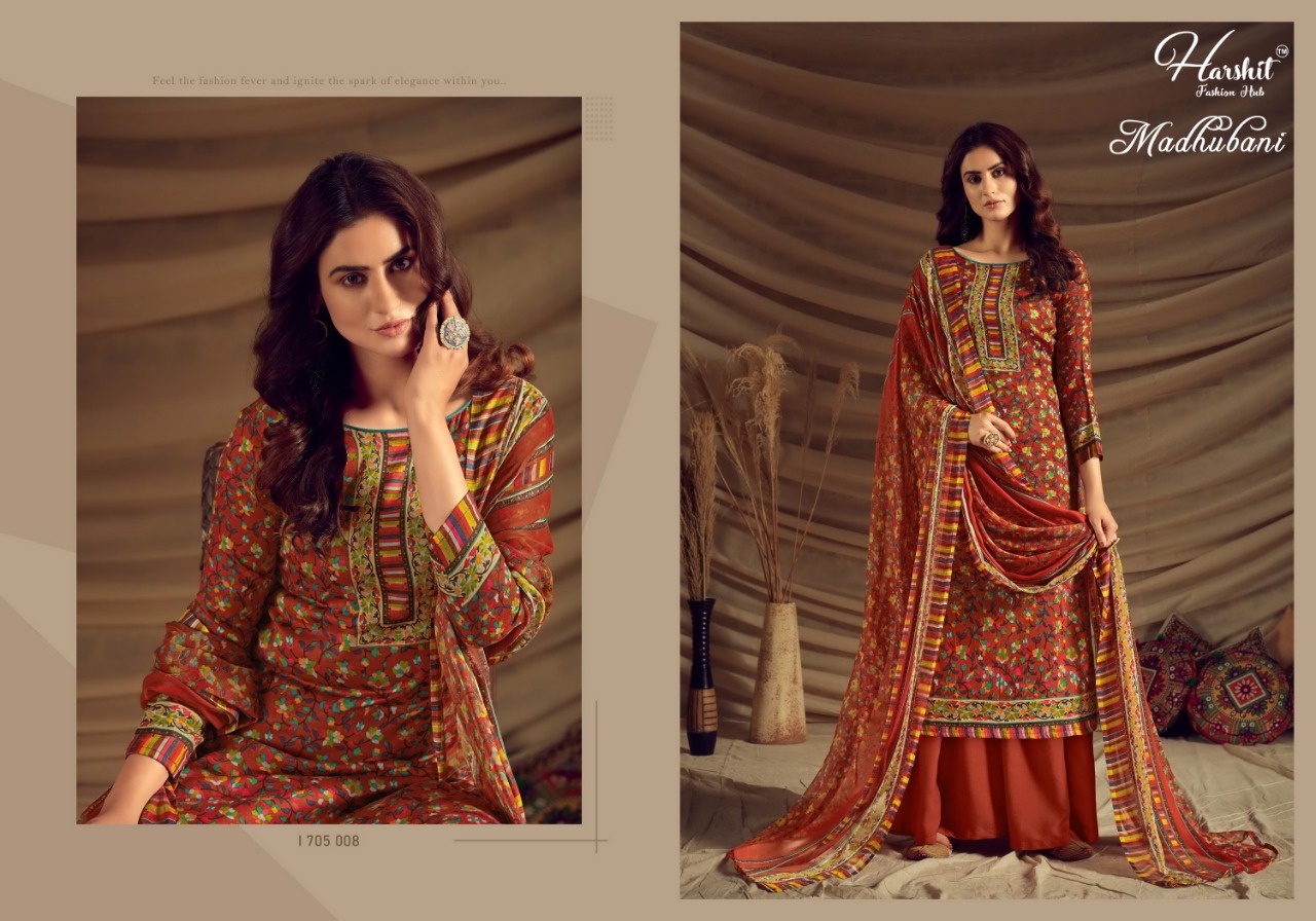 Harshit Madhubani Jam Cotton Suit Manufacturer From Surat