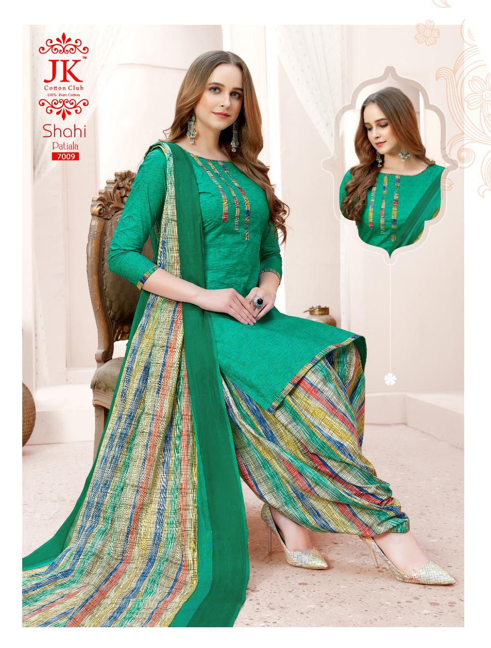 Jk Shahi Patiala Vol 7 Cotton Dupatta Wholesale Ready Made Dress Material Manufacturer Catalog