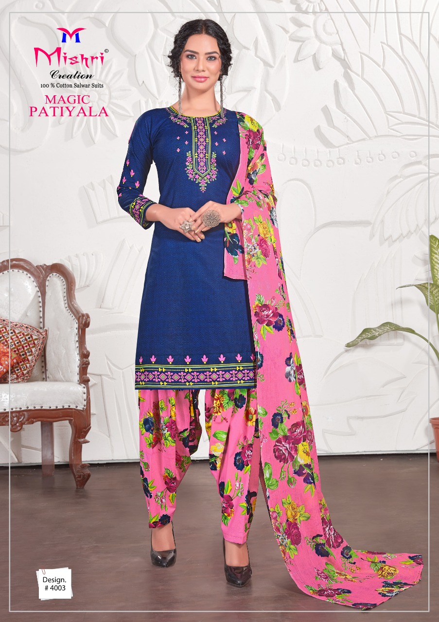 Mishri Magic Patiyala Vol 4 Printed Cotton Dress Neck Designs