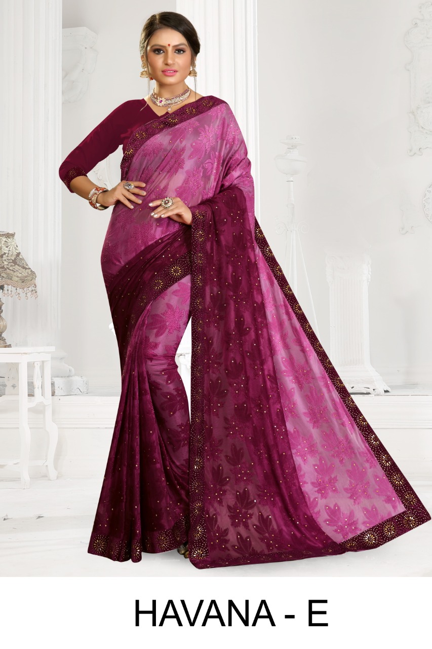 Ranjna Havana Casual Wear Printed Saree Wholesale Surat