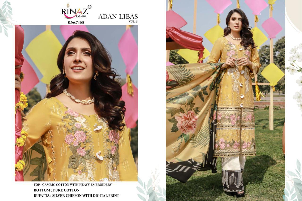 Rinaz Adan Libas Vol 3 Hit List Designer Wholesale Salwar Suits Catalogue
