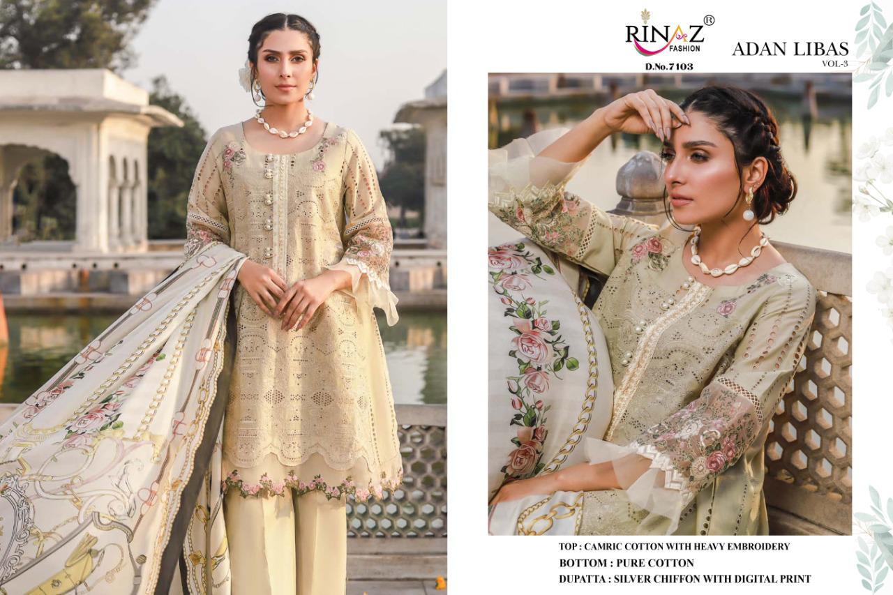 Rinaz Adan Libas Vol 3 Hit List Designer Wholesale Salwar Suits Catalogue