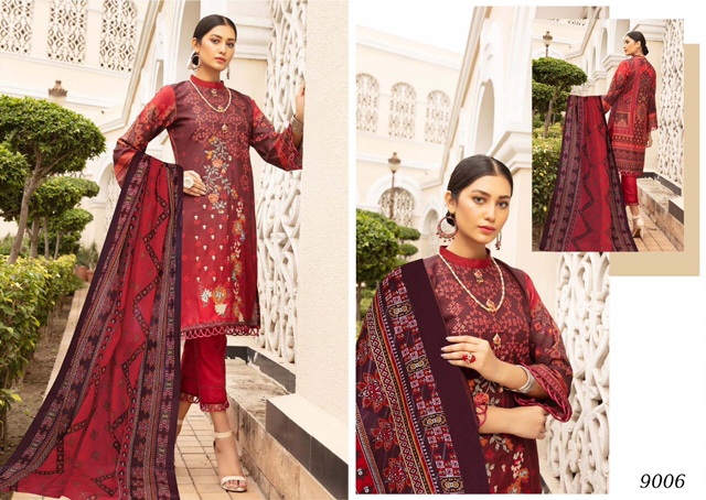Sana Safinaz Luxury Lawn Collection Vol 9   Printed Regular Wear Cotton Catalogue