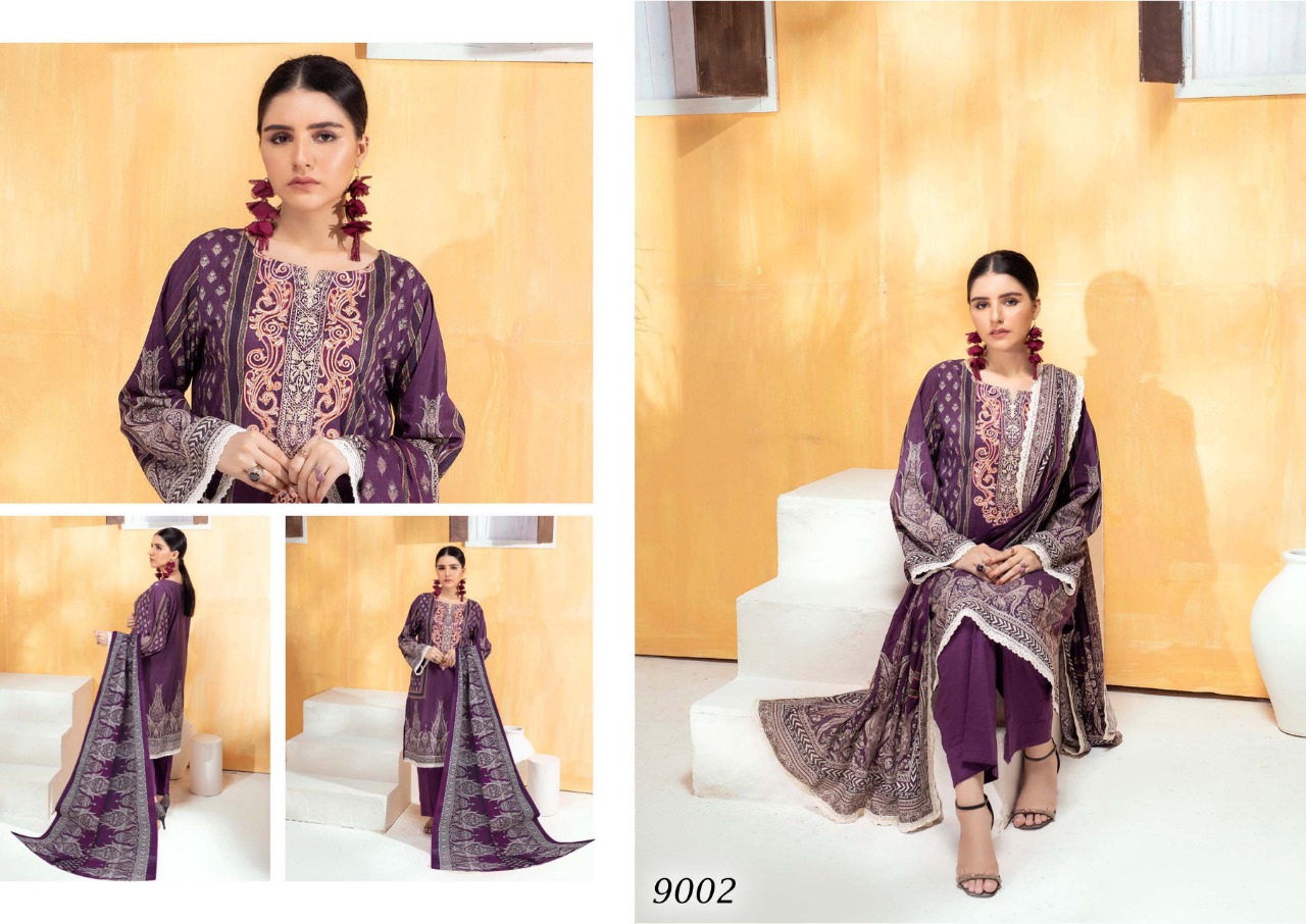 Sana Safinaz Luxury Lawn Collection Vol 9   Printed Regular Wear Cotton Catalogue