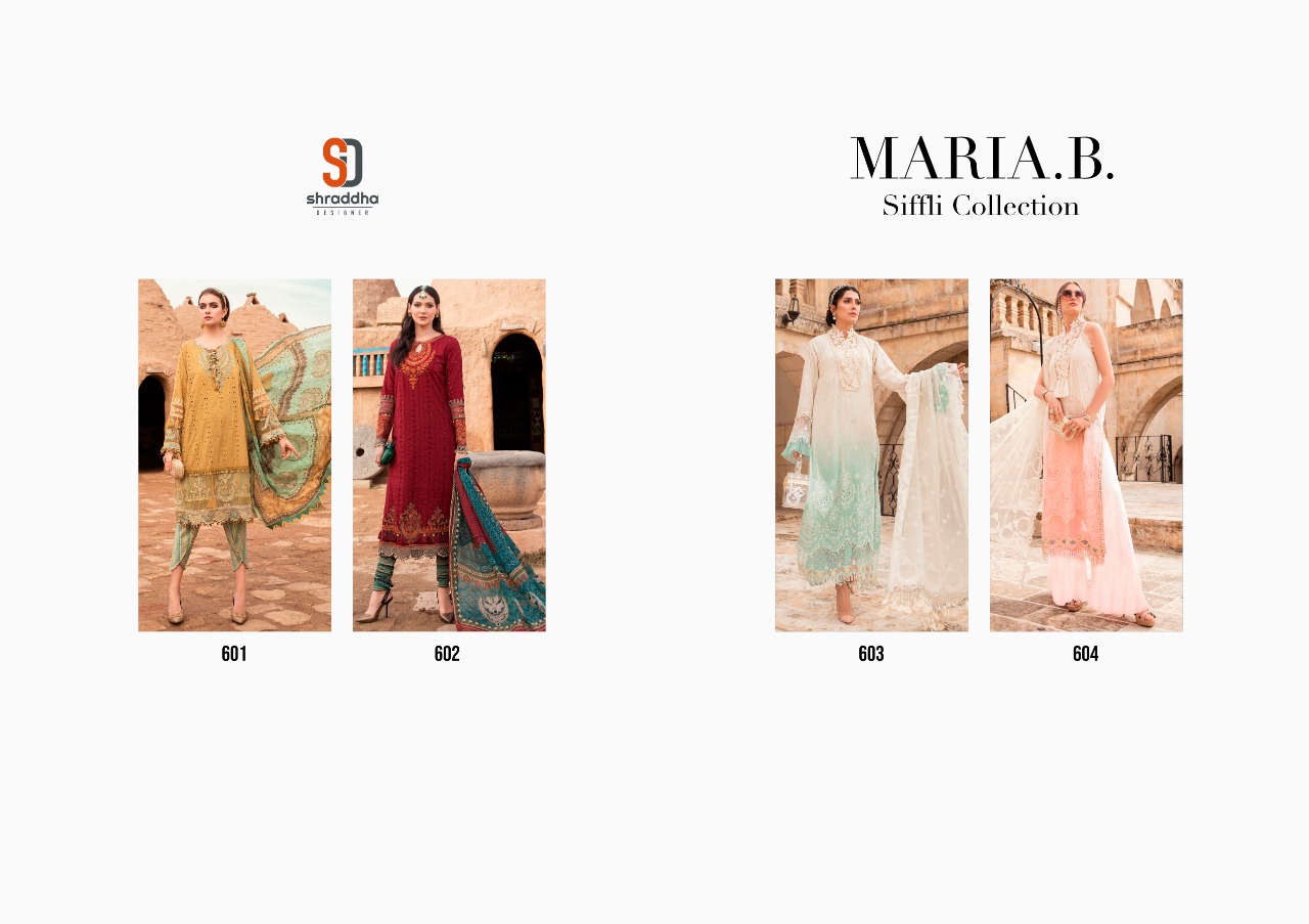 Shraddha Maria B Siffli Collection Designer Eid Festival Wear Online Shopping