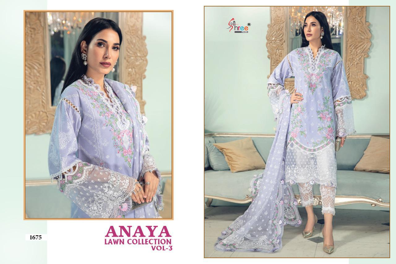 Shree Fab  Anaya Lawn Collection  Vol  3 Pakistani Suit Latest Pakistani Salwar Kameez Suits Online