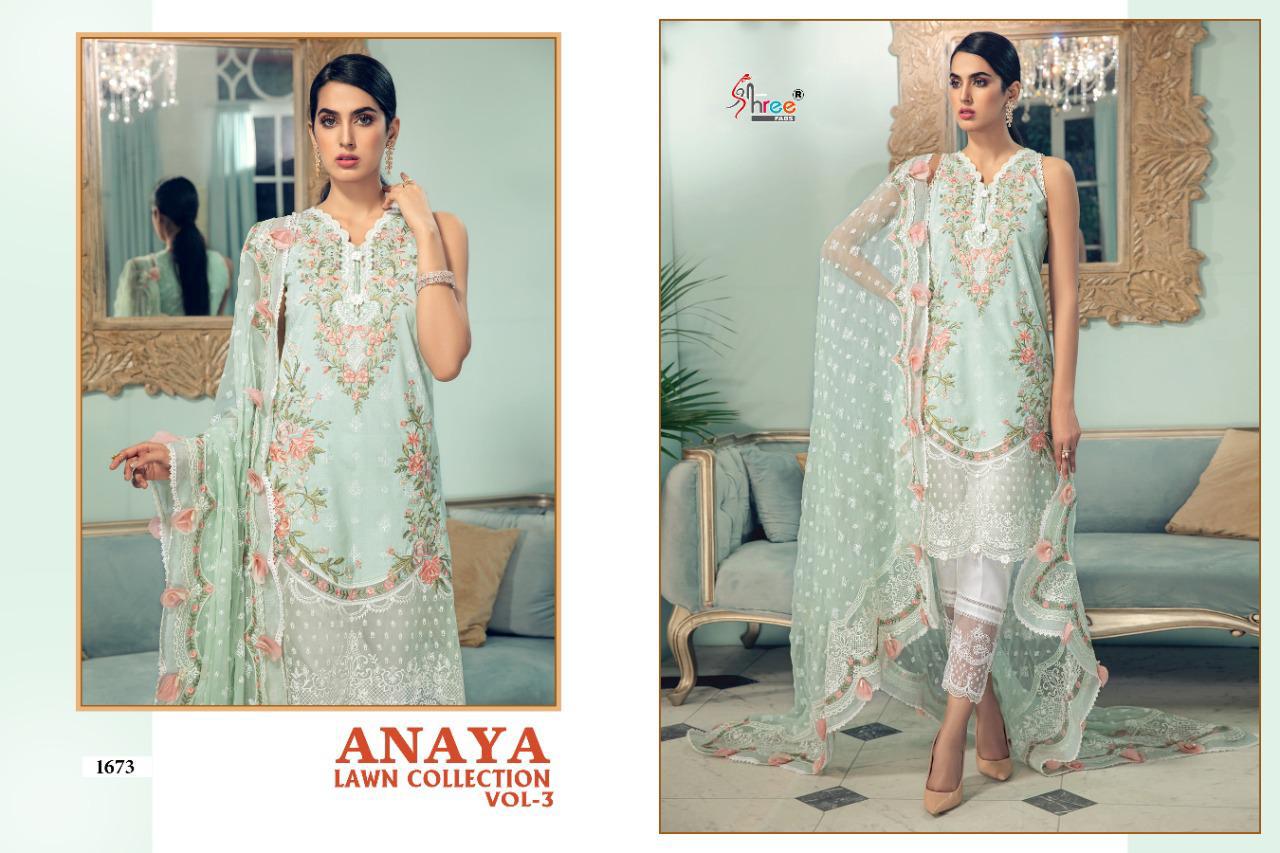Shree Fab  Anaya Lawn Collection  Vol  3 Pakistani Suit Latest Pakistani Salwar Kameez Suits Online