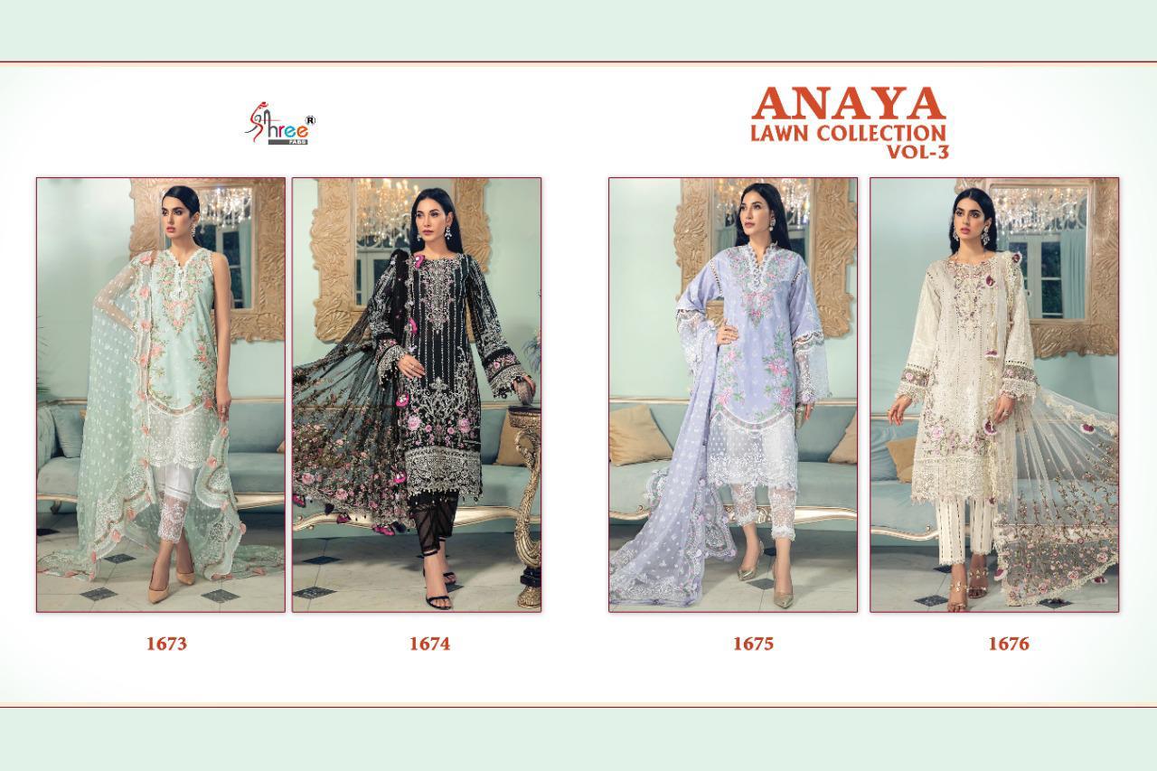 Shree Fab  Anaya Lawn Collection  Vol  3 Pakistani Suit Latest Pakistani Salwar Kameez Suits Online