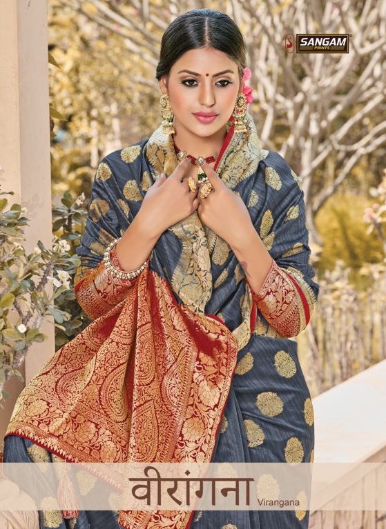 Sangam Presents Veerangana Pure Soft Silk Sarees