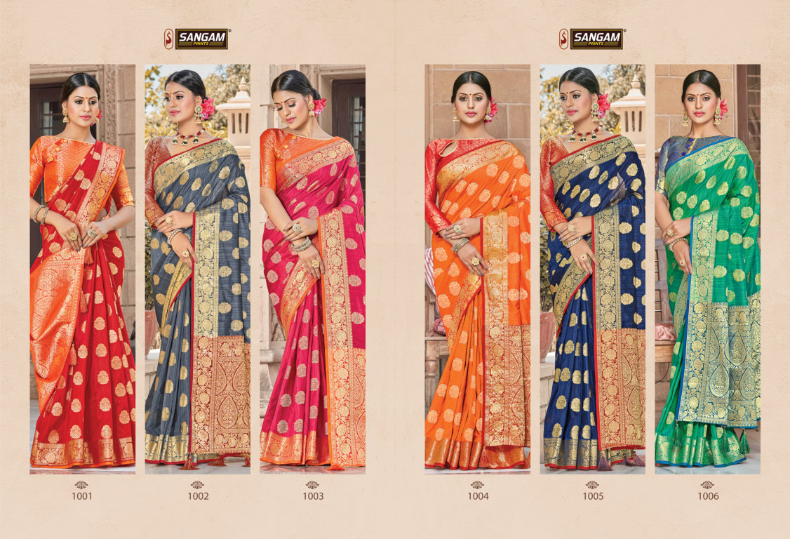 Sangam Presents Veerangana Pure Soft Silk Sarees