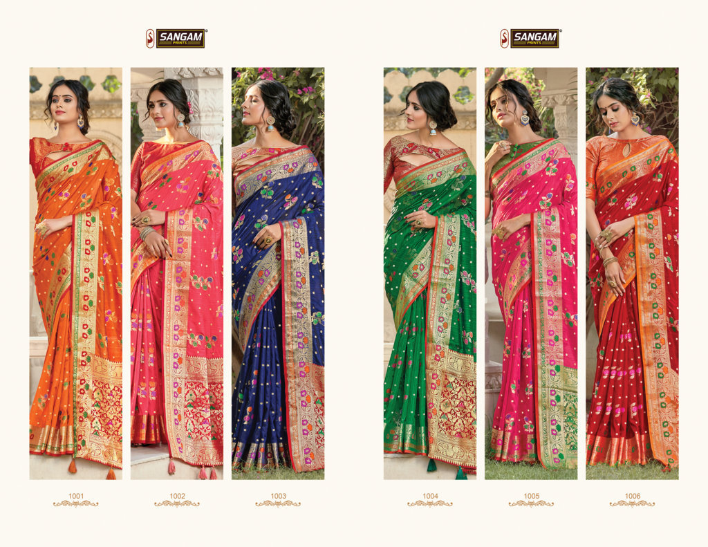 Sangam Presents Shreelekha Pure Soft Silk Sarees