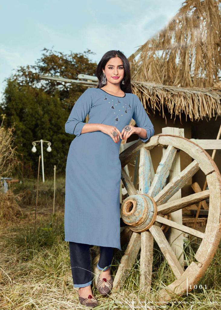 12 Angel Presents Fantom Designer  Kurti  With Bottom