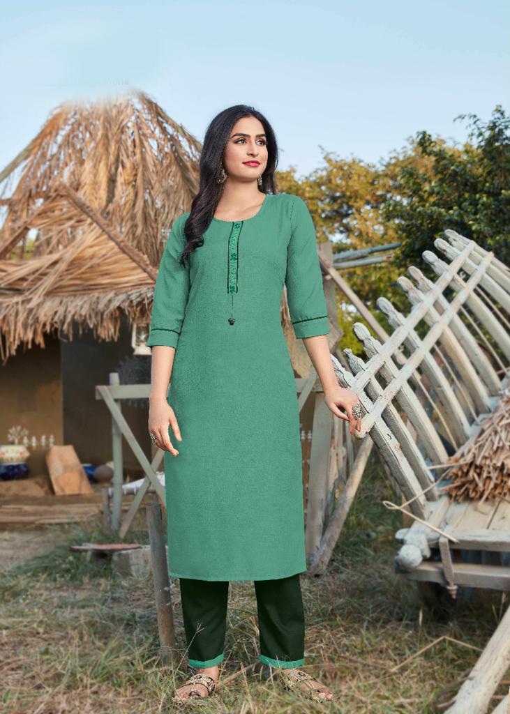12 Angel Presents Fantom Designer  Kurti  With Bottom