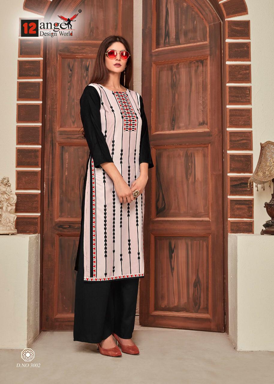 12 Angel  Heritage Vol 8  Kurti With Plazzo  Manufacturer Designer Kurti Catalog