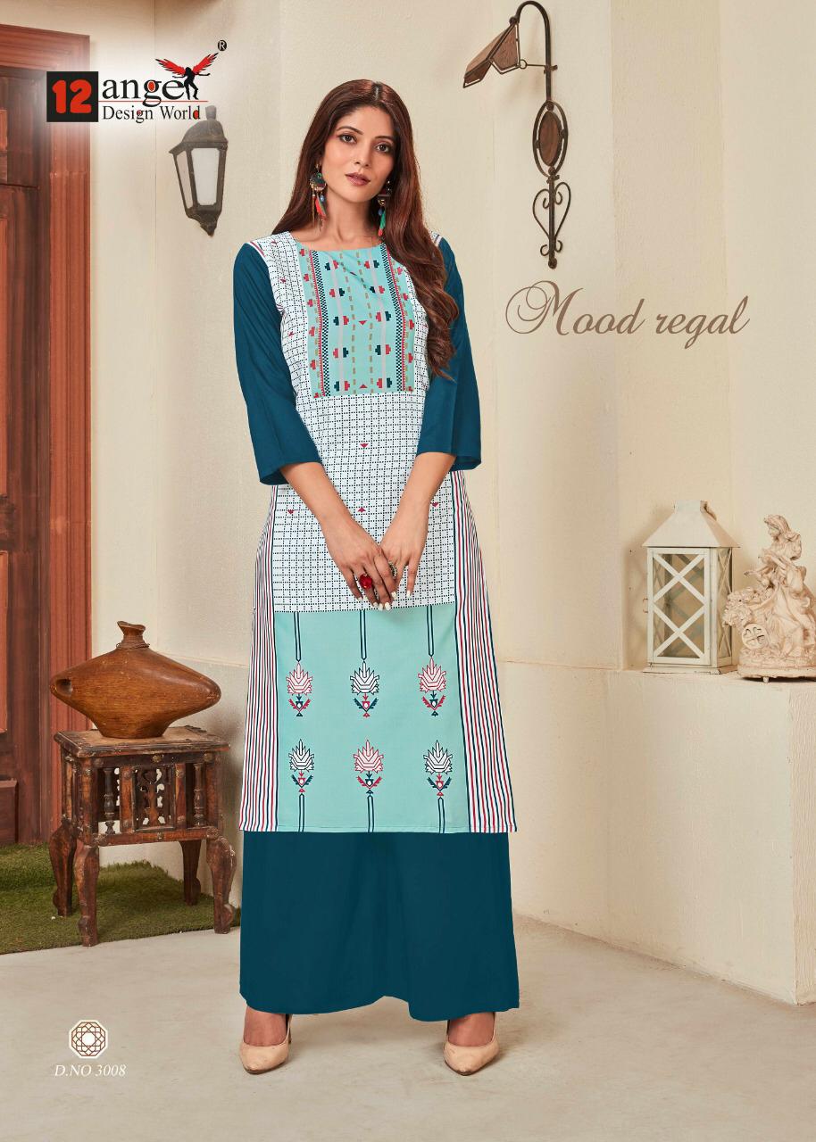 12 Angel  Heritage Vol 8  Kurti With Plazzo  Manufacturer Designer Kurti Catalog