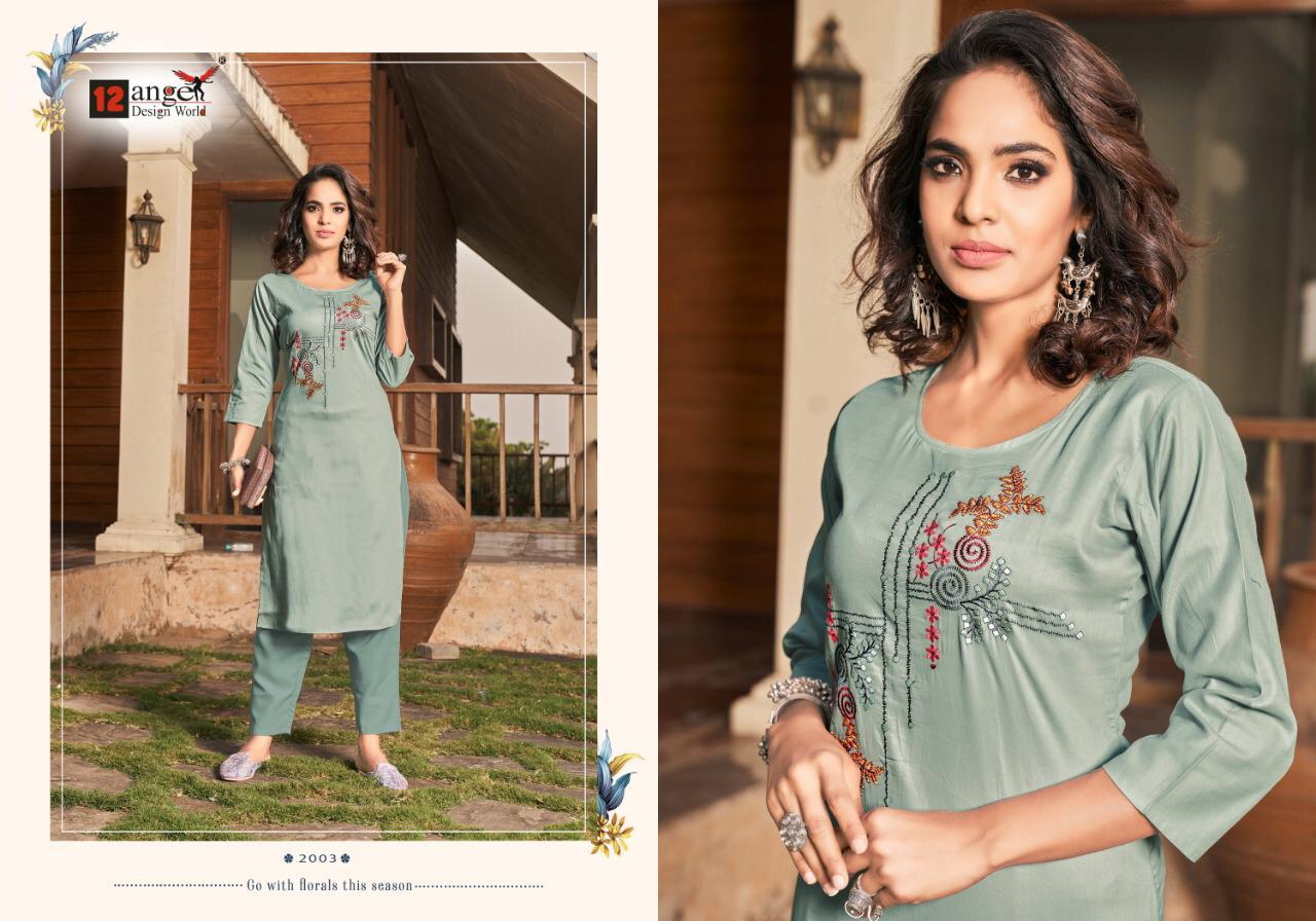 12 Angel Red Rose Jam Cotton Embroidery Kurti Wholesale  Manufacturers Kurti Catalog