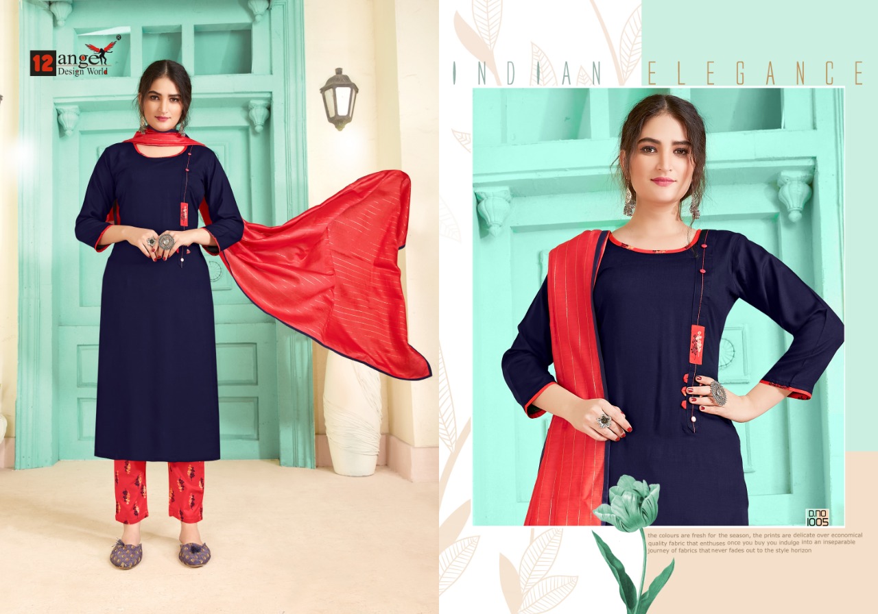 12 Angel Presents Ishita Vol 2  Designer  Kurti Collection