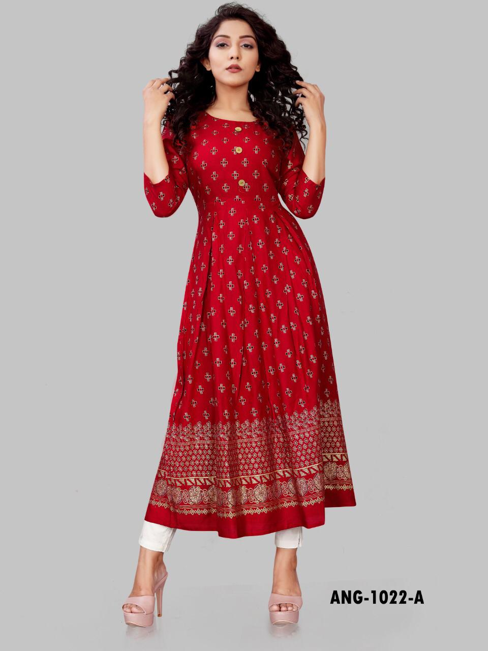 12angel Ang1022  Wholesale Long Kurtis Online Shopping With Low Rate