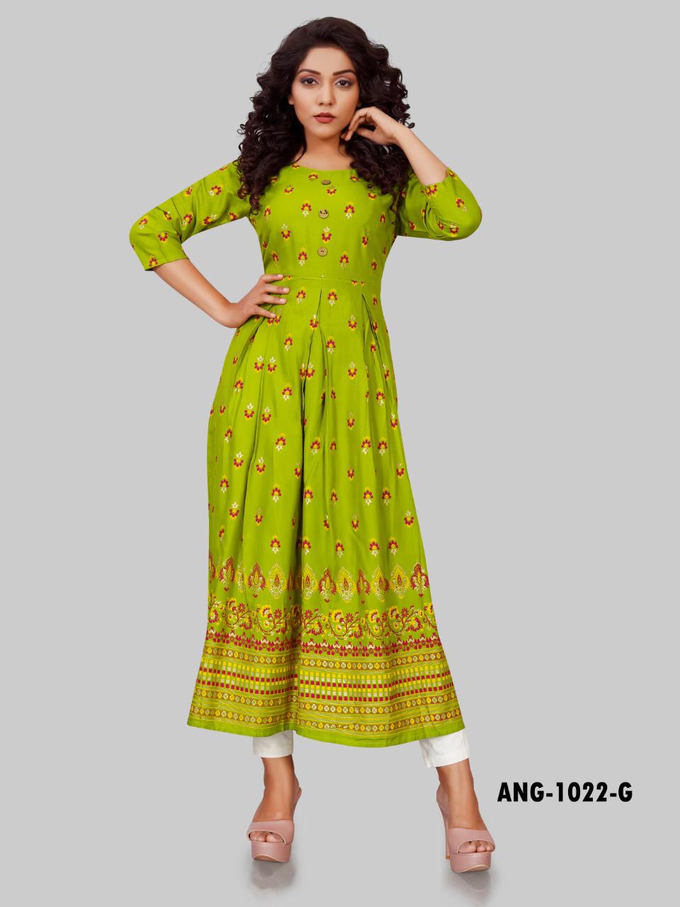 12angel Ang1022  Wholesale Long Kurtis Online Shopping With Low Rate