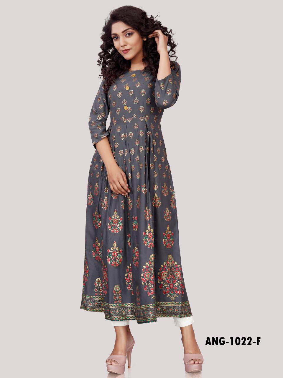 12angel Ang1022  Wholesale Long Kurtis Online Shopping With Low Rate