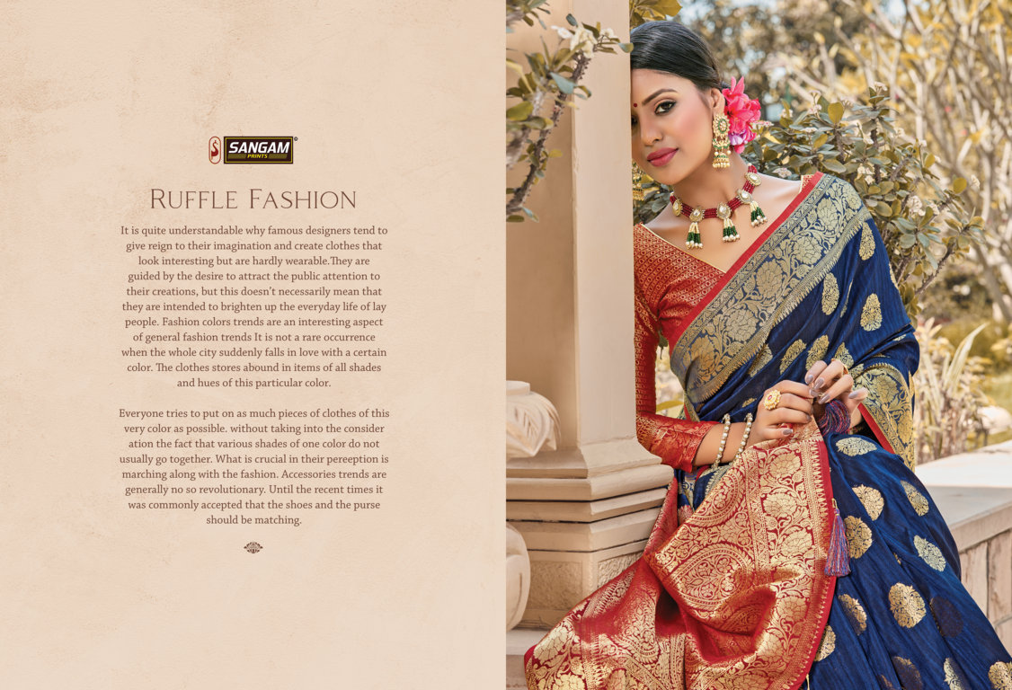 Sangam Presents Veerangana Pure Soft Silk Sarees