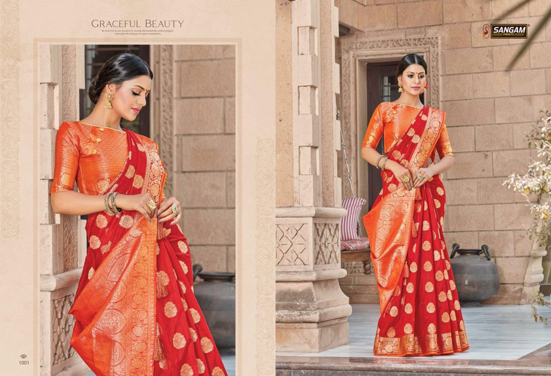 Sangam Presents Veerangana Pure Soft Silk Sarees