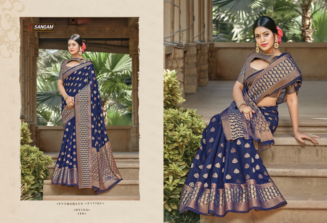 Sangam Presents Vartika Handloom Cotton Sarees