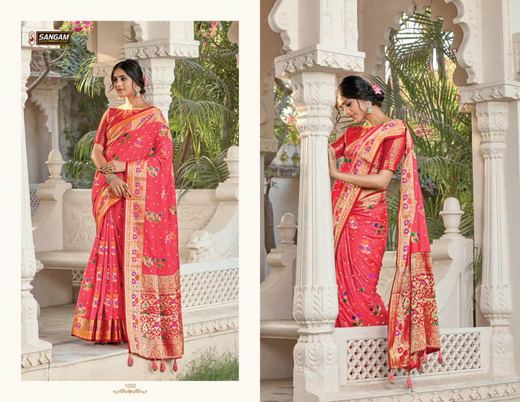Sangam Presents Shreelekha Pure Soft Silk Sarees