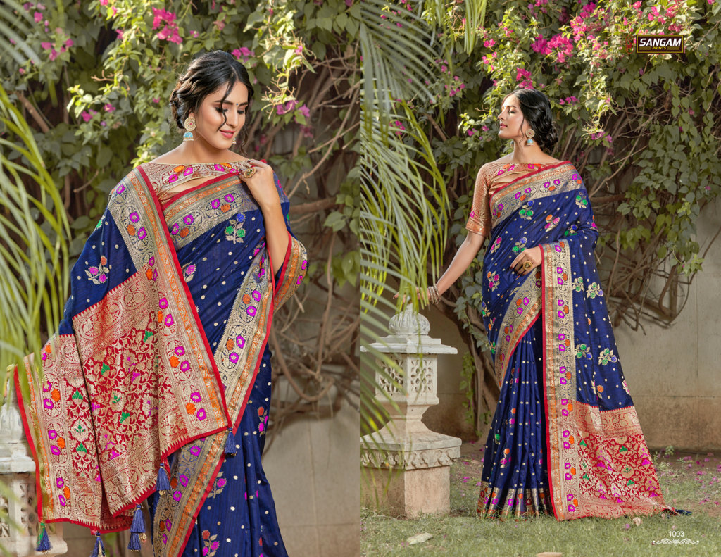Sangam Presents Shreelekha Pure Soft Silk Sarees