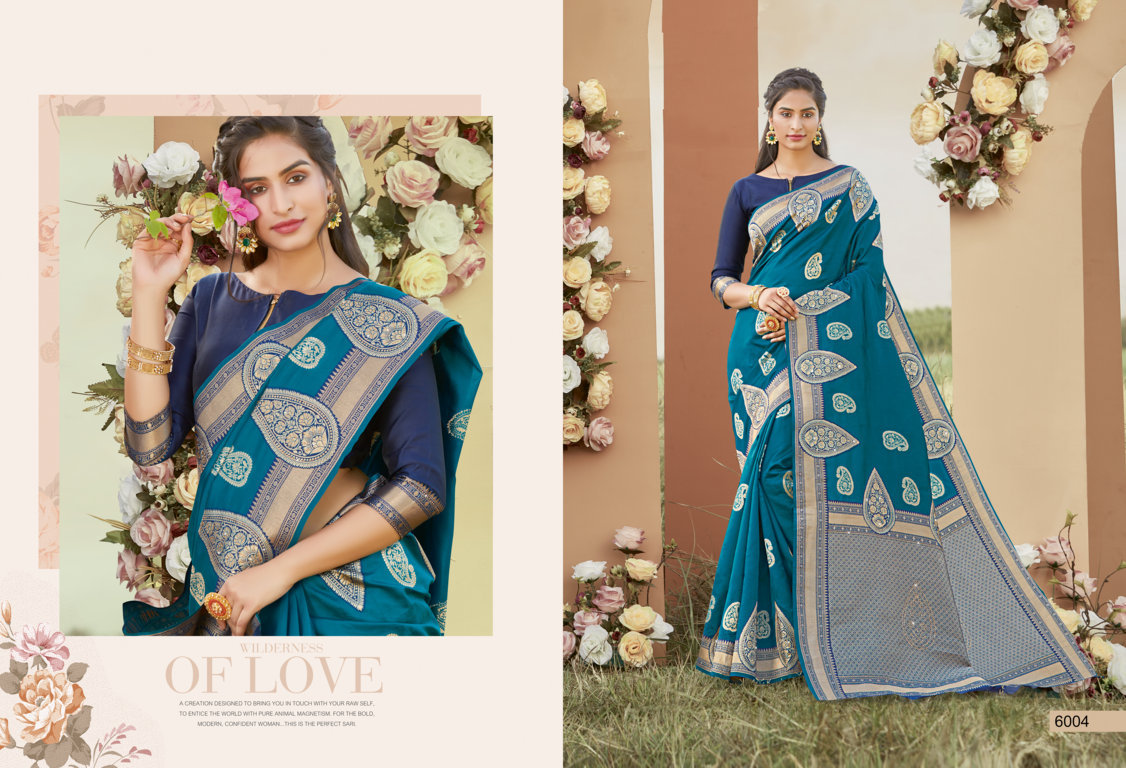Sangam Presents Sunaina Silk Saree With Siroski Work