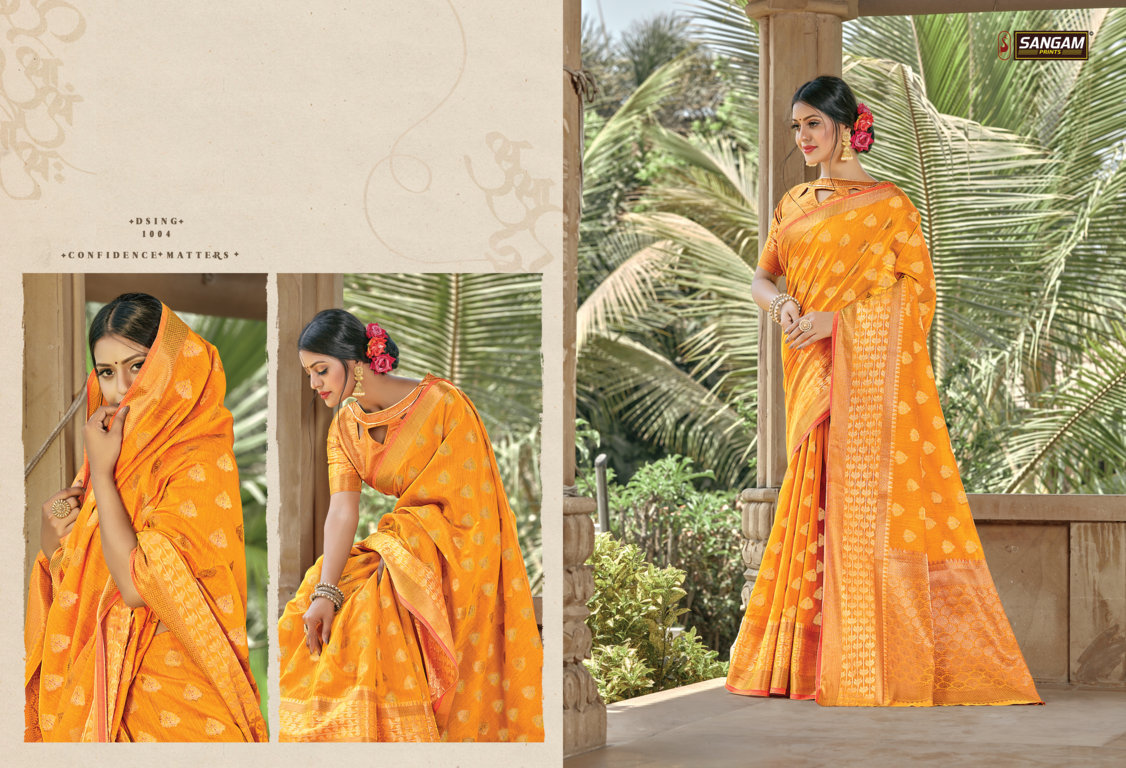 Sangam Presents Vartika Handloom Cotton Sarees