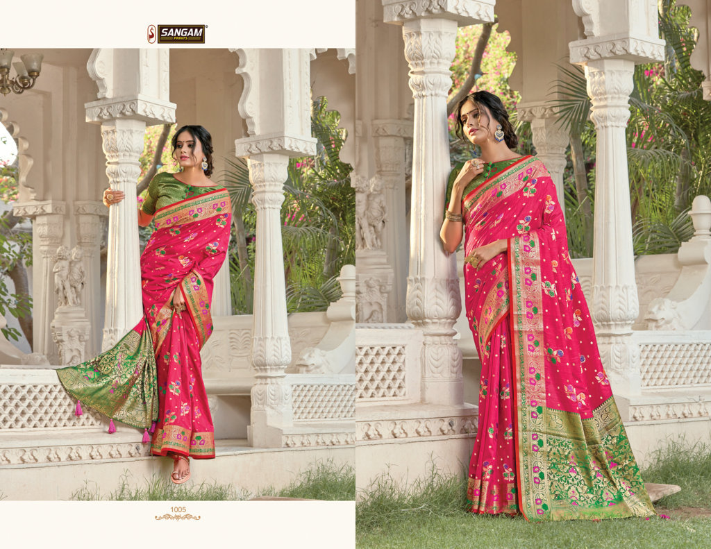 Sangam Presents Shreelekha Pure Soft Silk Sarees