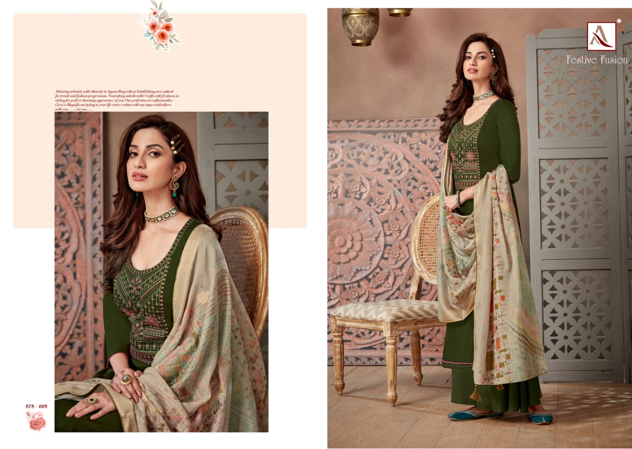 Alok Festive Fusion Wholesale Cotton Dress Material